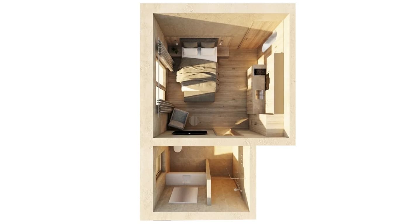 Grundriss Garçonnière